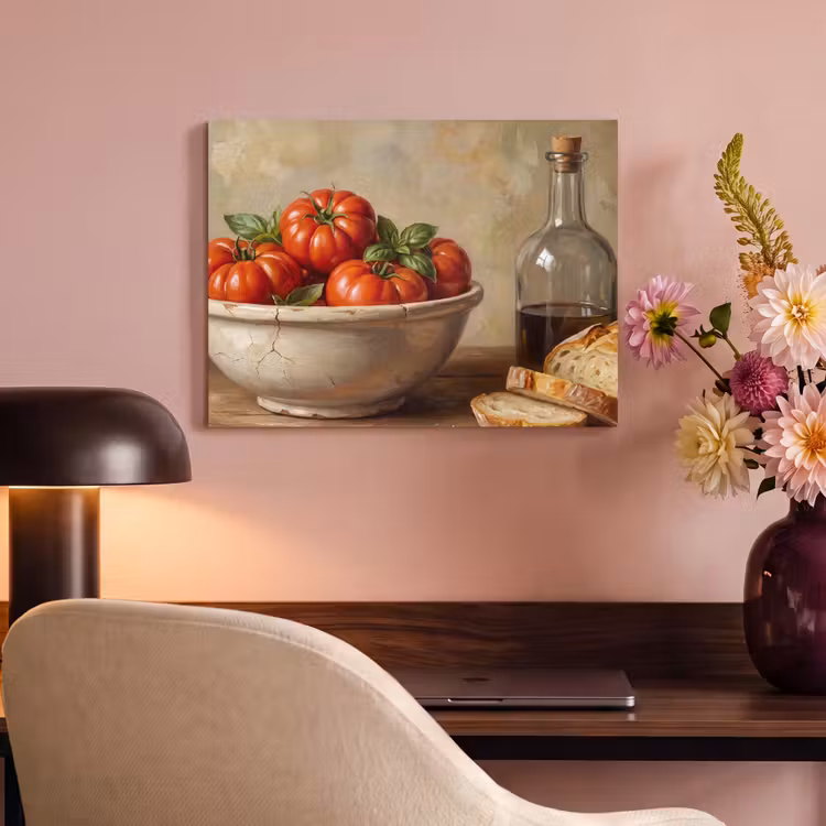 Tableau acoustique - Tomates - Salade - Repas — 4