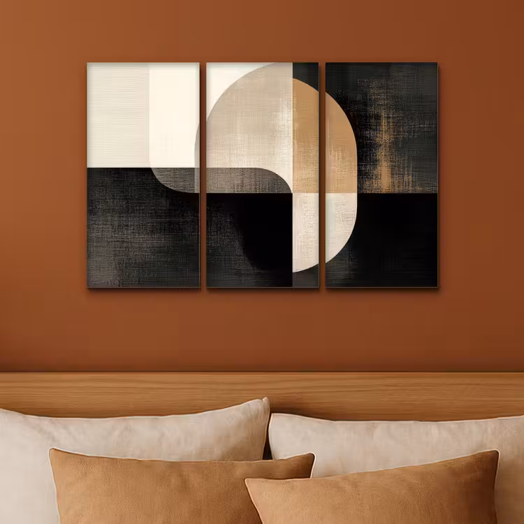 Tableau multi-panneaux - Formes - Abstraites - Or — 2