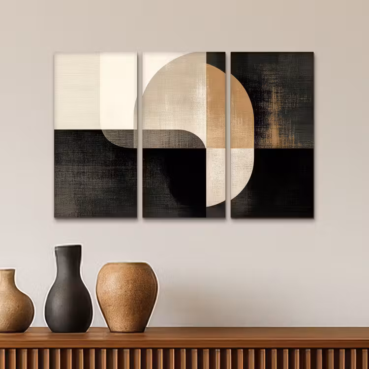 Tableau multi-panneaux - Formes - Abstraites - Or — 3