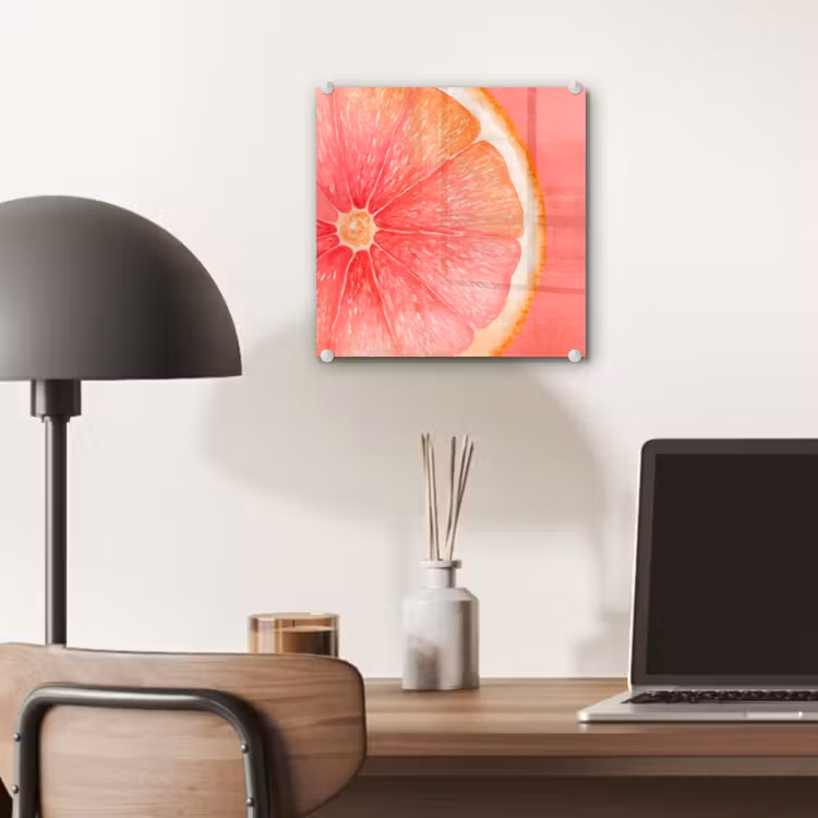 Tableau en verre - Pamplemousse - Rose - Vif — 7