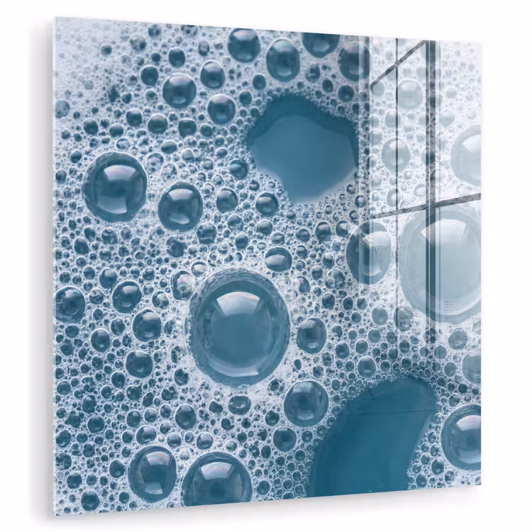 Tableau en verre - Mousse - Eau - Texture — 1