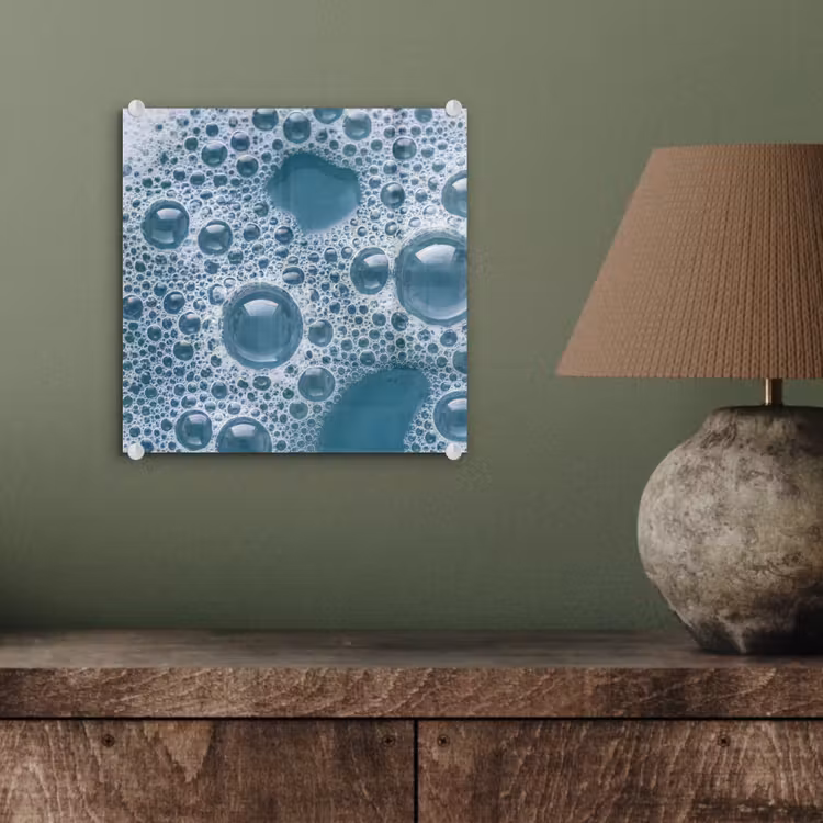 Tableau en verre - Mousse - Eau - Texture — 4