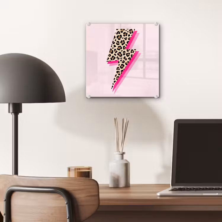 Tableau en verre - Pois - Rose - Eclair — 7