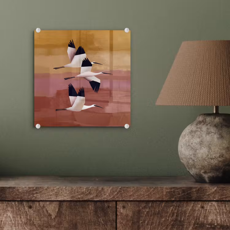 Tableau en verre - Oiseaux - Bec - Abstrait — 4