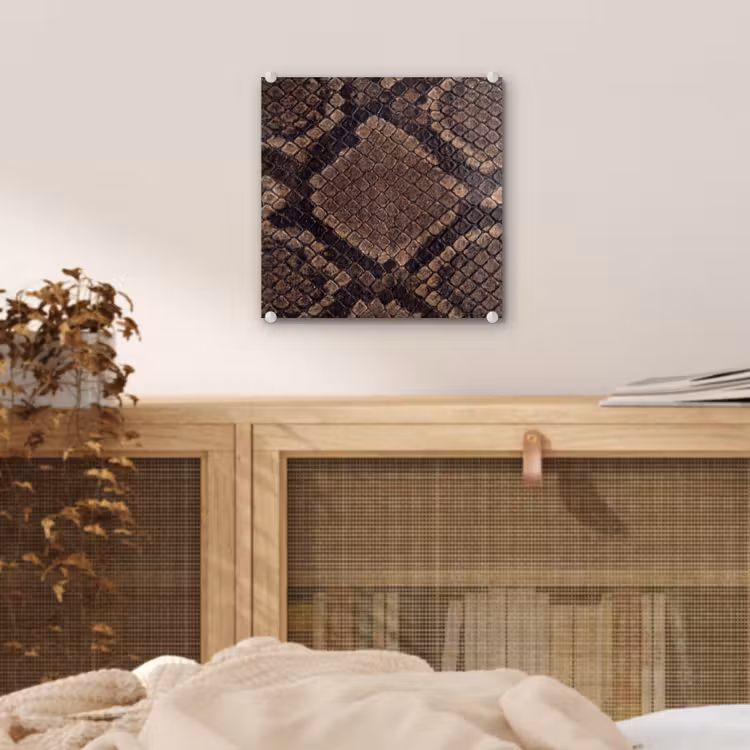 Tableau en verre - Python - Écailles - Bronze — 5