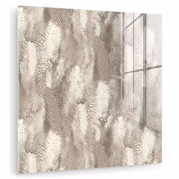 Tableau en verre - Serpent - Texture - Sable — 1