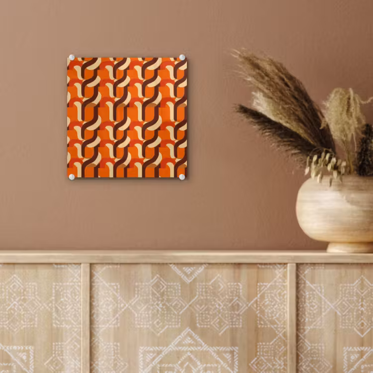 Tableau en verre - Rétro - Moderne - Coloré — 6