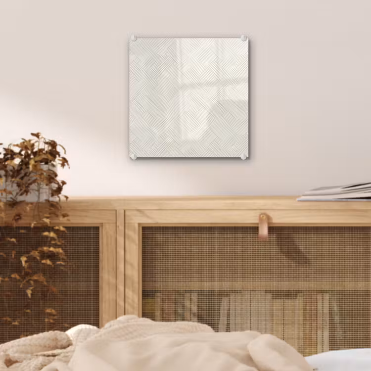 Tableau en verre - Texture - Abstrait - Beige — 5
