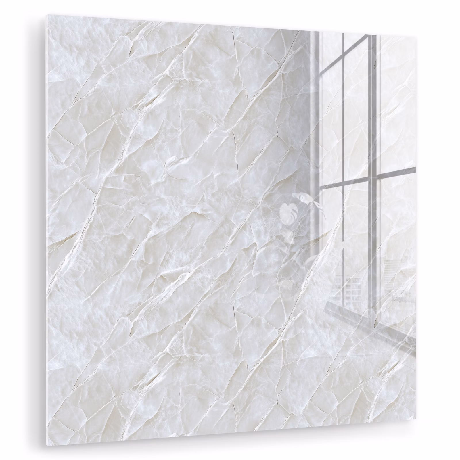 Tableau en verre - Surface - Texture - Gris — 1