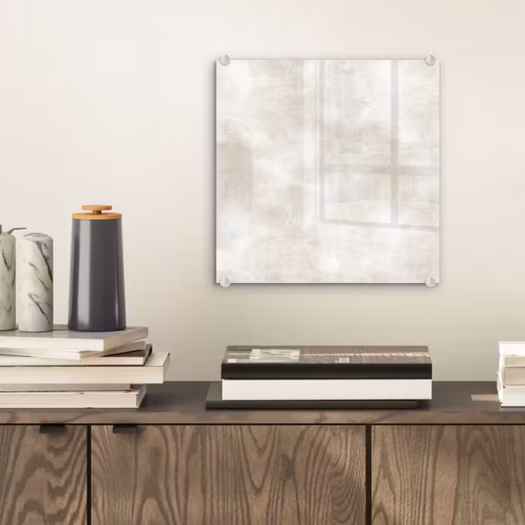 Tableau en verre - Subtil - Texture - Beige — 2