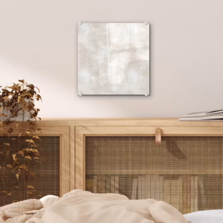 Tableau en verre - Subtil - Texture - Beige — 5