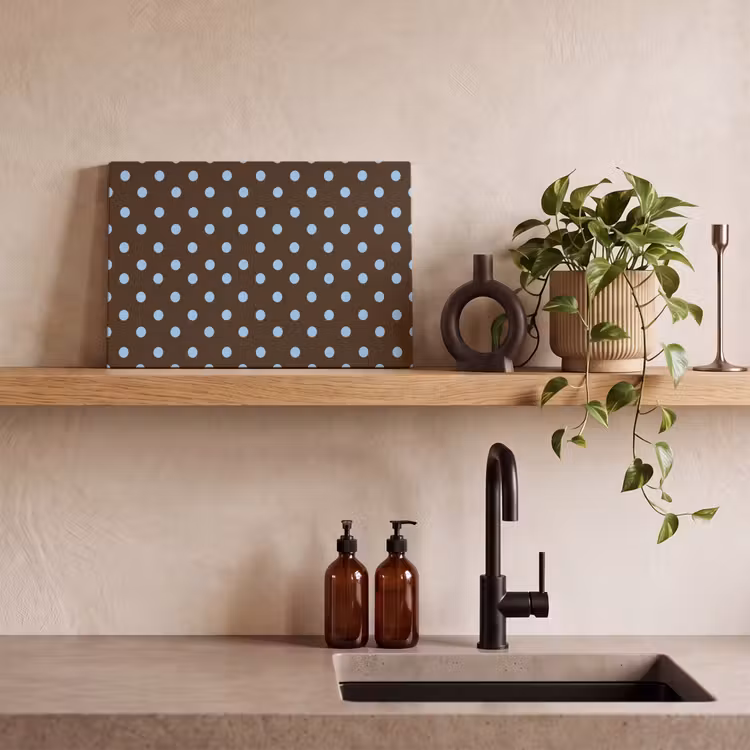 Tableau sur toile - Classique - Points - Marron — 2