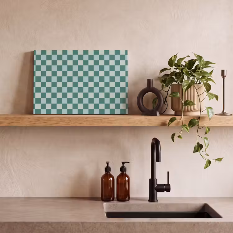 Tableau sur toile - Échecs - Classique - Vert — 2