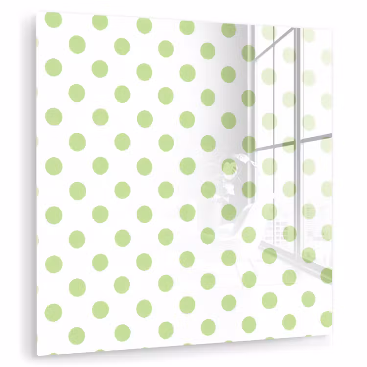 Tableau en verre - Points - Classique - Vert — 1