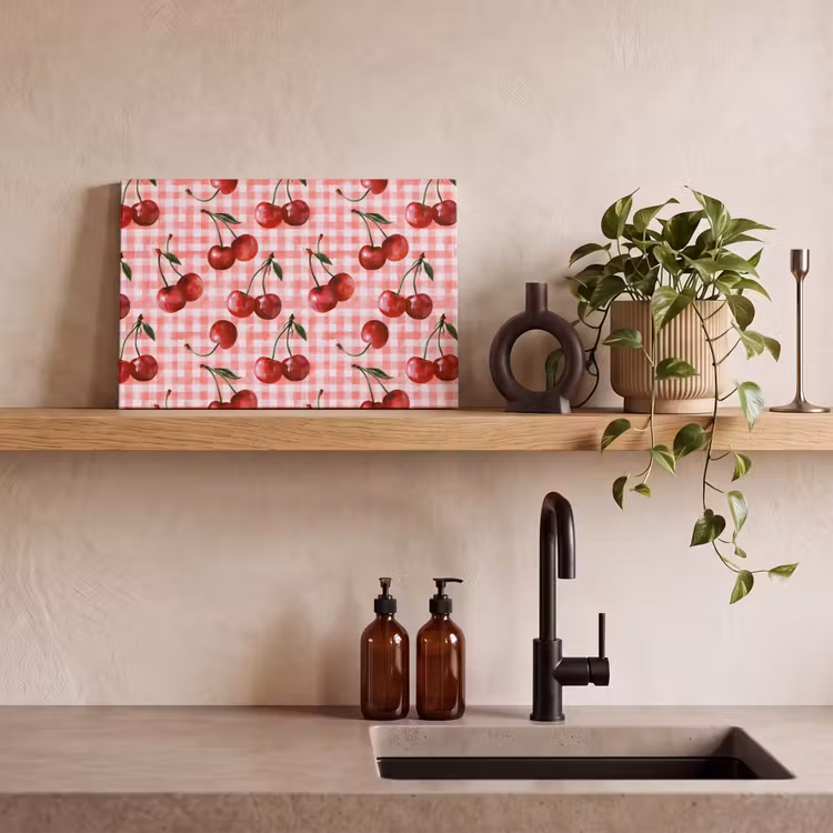 Tableau sur toile - Cherry - Blocs - Rouge — 2