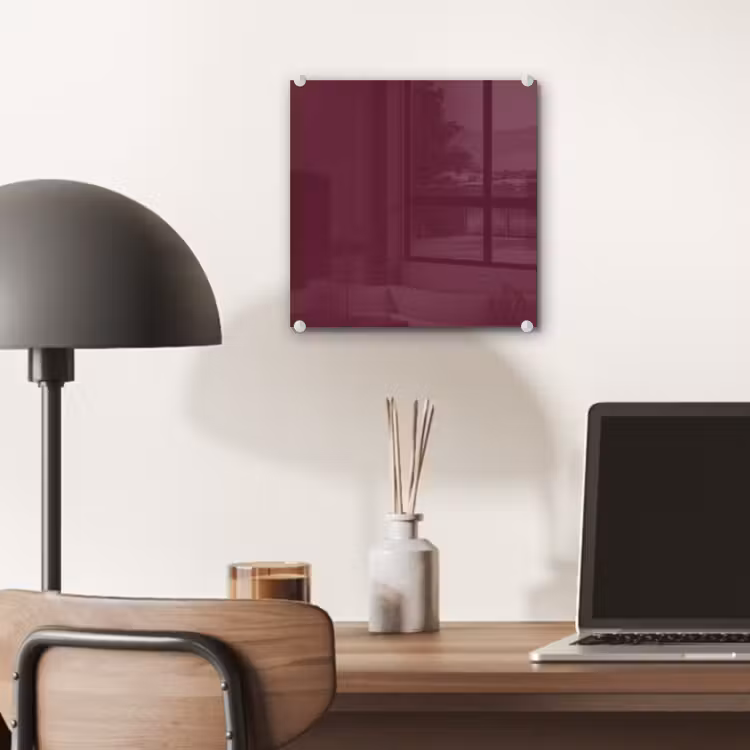 Tableau en verre - Profond - Prune - Violet — 7