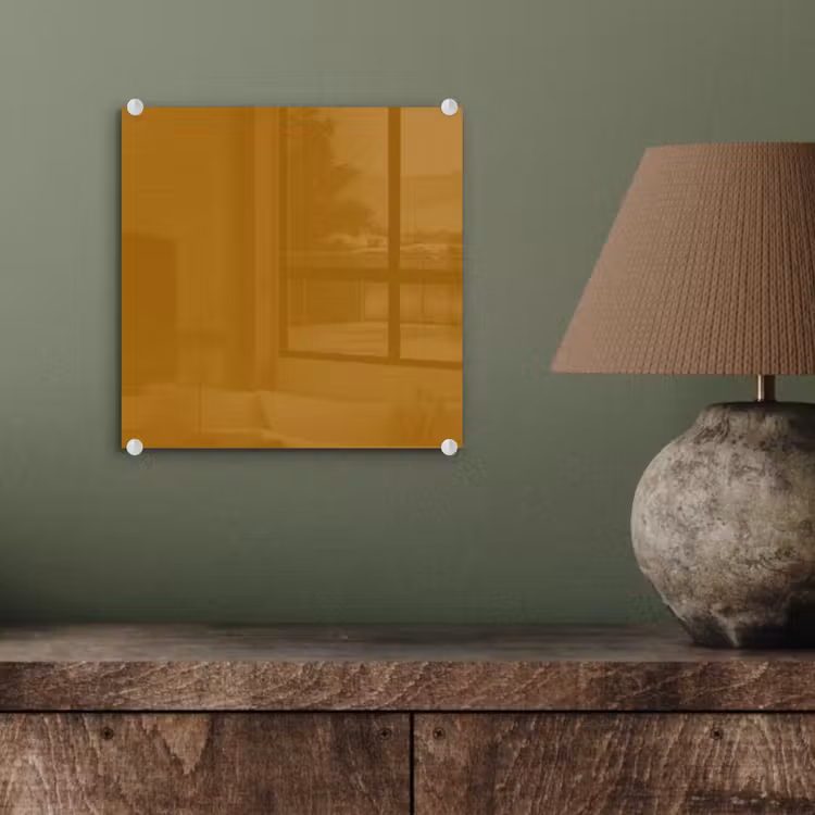 Tableau en verre - Ocre - Or - Jaune — 4