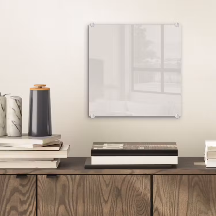 Tableau en verre - Silent - Grès - Gris — 2