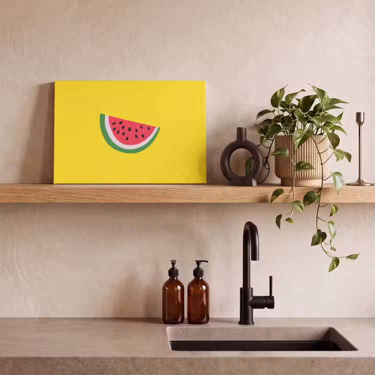 Tableau sur toile - Fruit - Pastèque - Jaune — 2