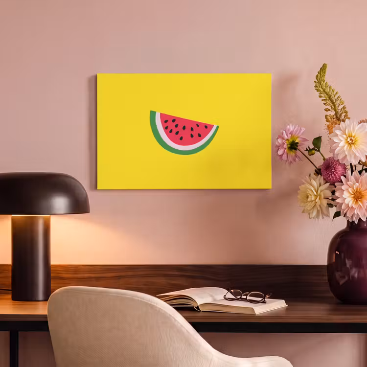 Tableau sur toile - Fruit - Pastèque - Jaune — 3