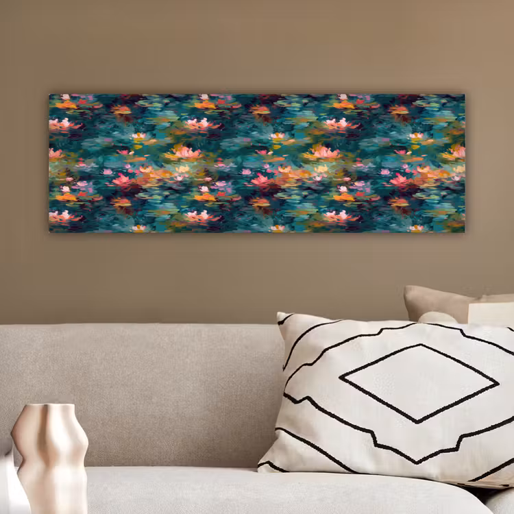 Tableau sur toile - Nénuphars - Étang - Eau — 2