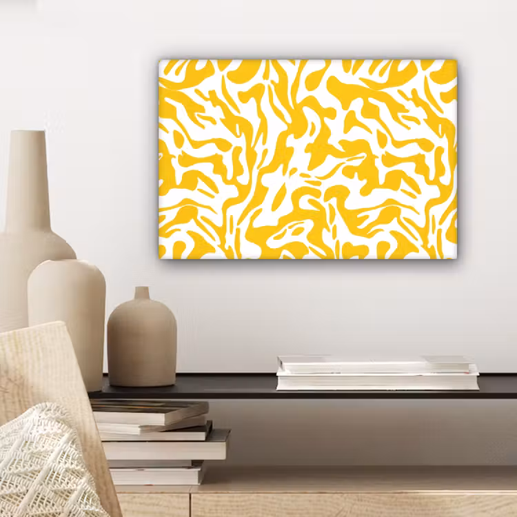 Tableau sur toile - Formes - Blanc - Abstrait — 4