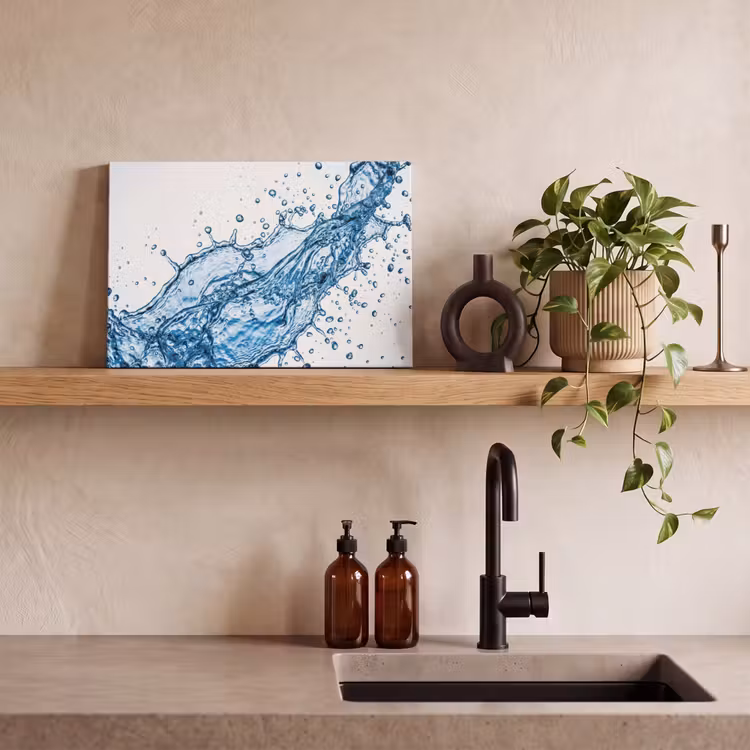Tableau sur toile - Spash - Eau - Bleu — 2
