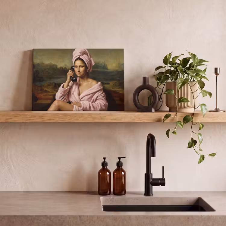 Tableau sur toile - Mona - Classique - Rose — 2
