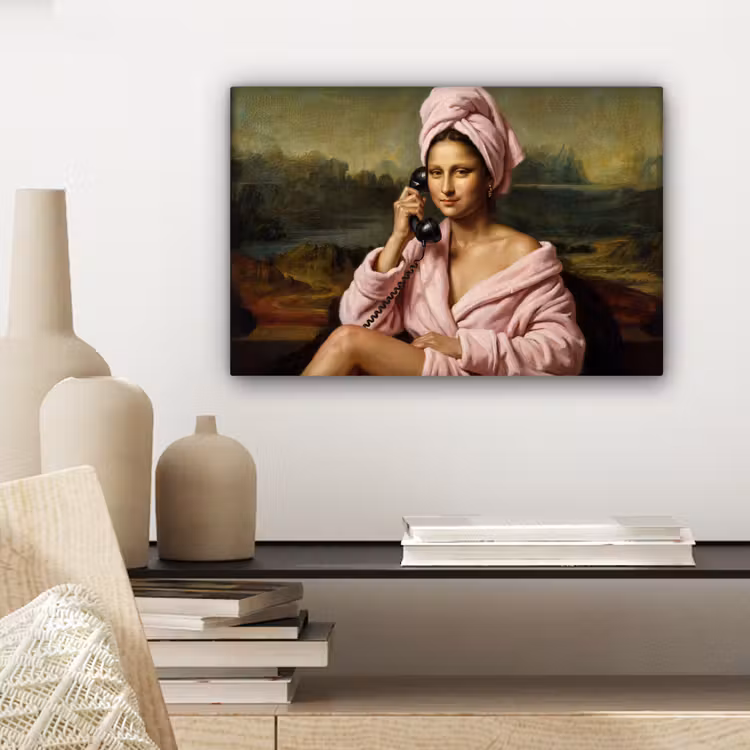 Tableau sur toile - Mona - Classique - Rose — 4