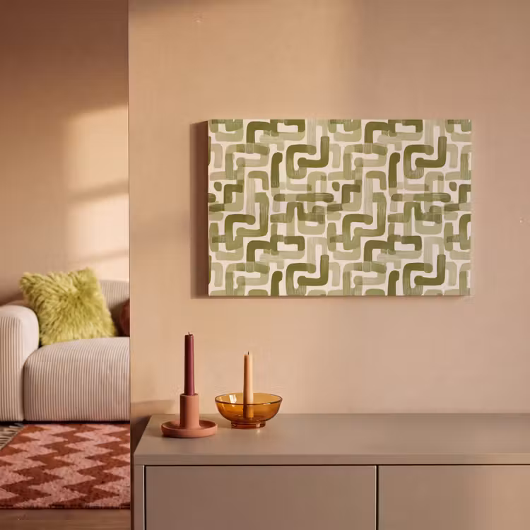 Tableau sur toile - Moderne - Graphique - Vert — 1