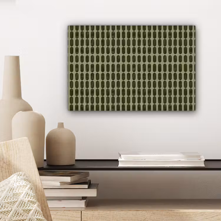Tableau sur toile - Rhythmic - Impact - Vert — 4