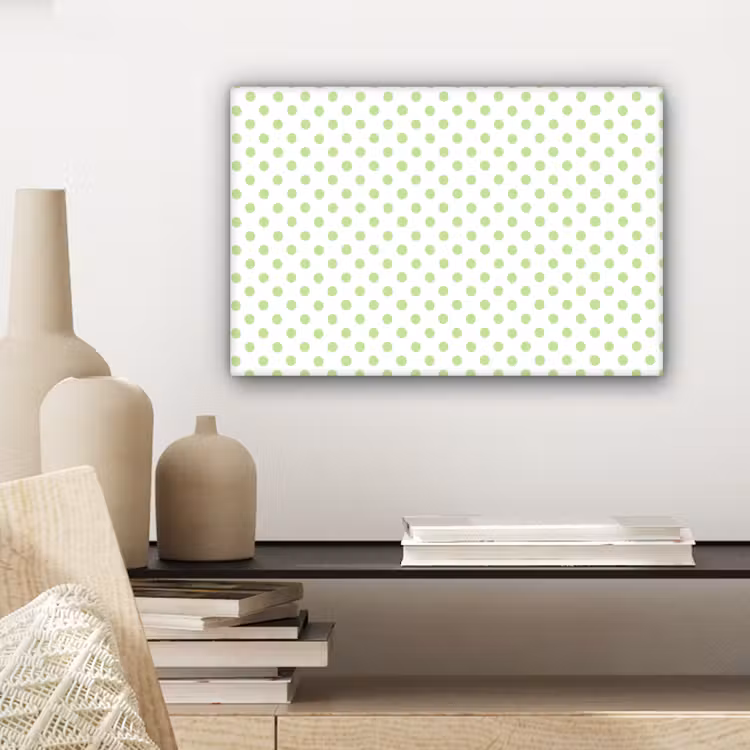 Tableau sur toile - Points - Classique - Vert — 4
