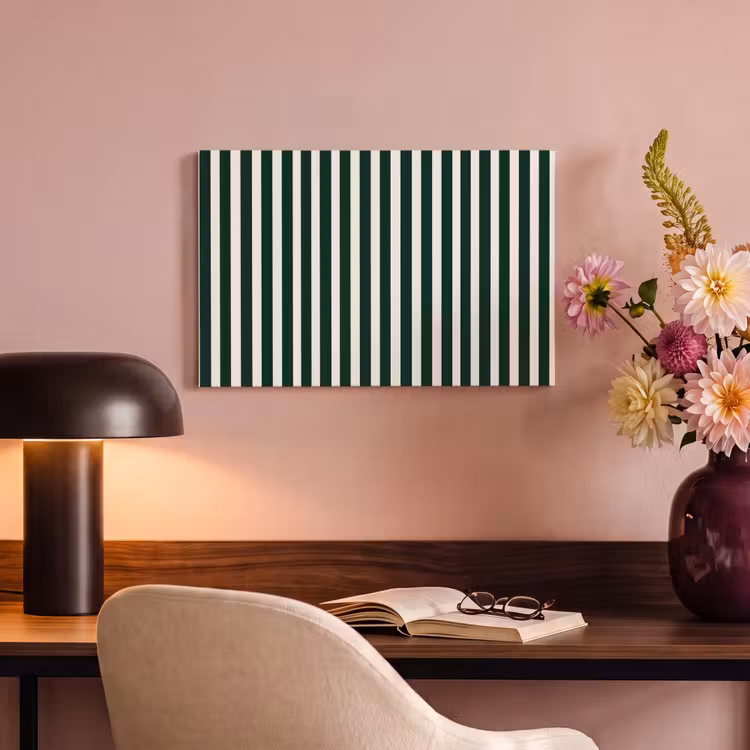 Tableau sur toile - Rayures - Classique - Vert — 3