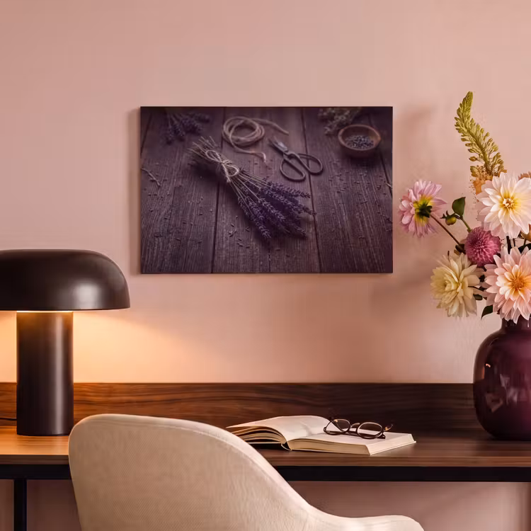 Tableau sur toile - Fleurs - Rustique - Violet — 3