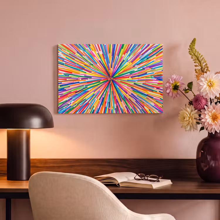 Tableau sur toile - Lignes - Coloré - Abstrait — 3