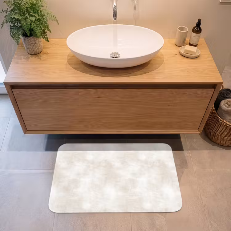 Tapis de bain- Subtil - Texture - Beige — 2