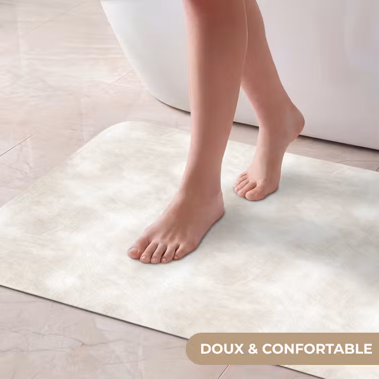 Tapis de bain- Subtil - Texture - Beige — 5