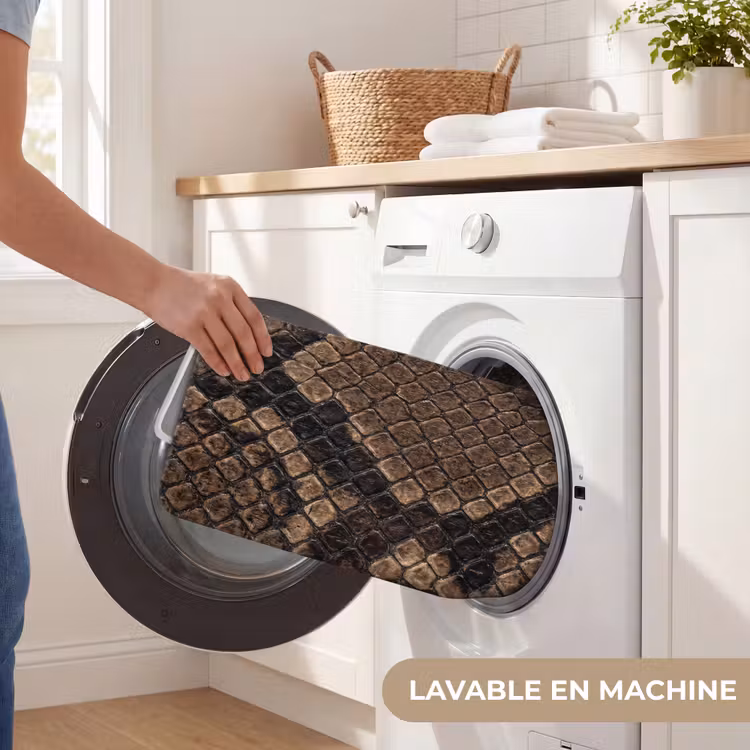 Tapis de bain- Python - Écailles - Bronze — 7