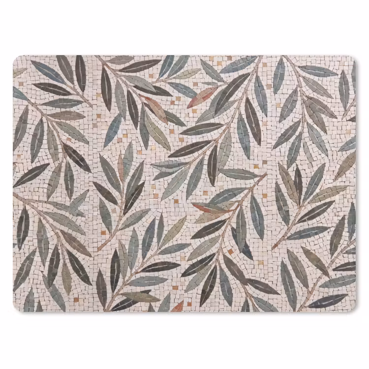 Tapis de souris- Plante - Feuille - Mosaïque - Vert — 1