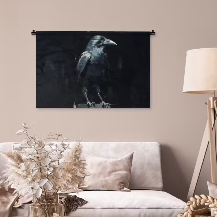 Tenture murale - Corbeau - Oiseaux - Noir — 2