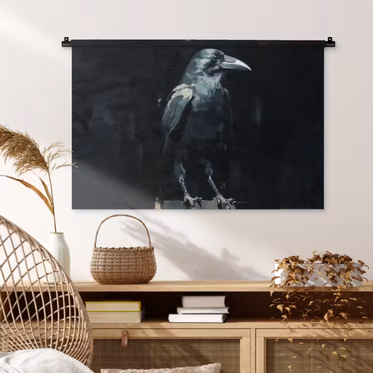 Tenture murale - Corbeau - Oiseaux - Noir — 4