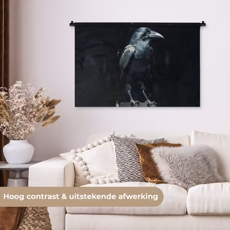 Tenture murale - Corbeau - Oiseaux - Noir — 5