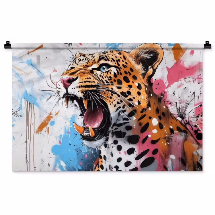 Tenture murale - Abstrait - Léopard - Coloré — 1