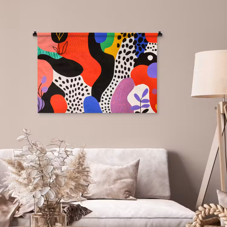 Tenture murale - Abstrait - Formes - Couleurs - Points — 2