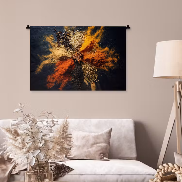 Tenture murale - Épices - Explosion - Orange — 2