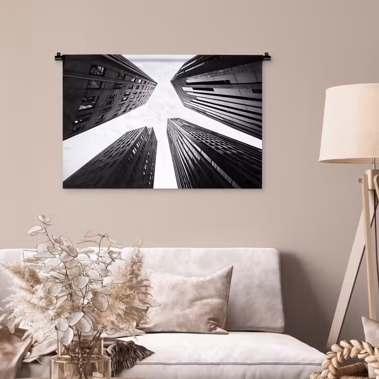 Tenture murale - Bâtiments - Ciel - Noir — 2