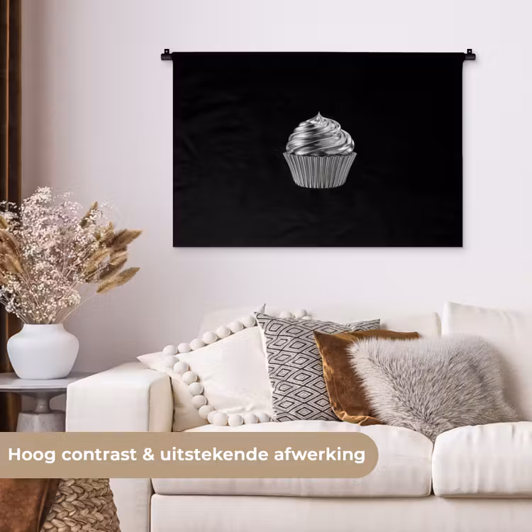 Tenture murale - Cupcake - Luxueux - Argent — 5
