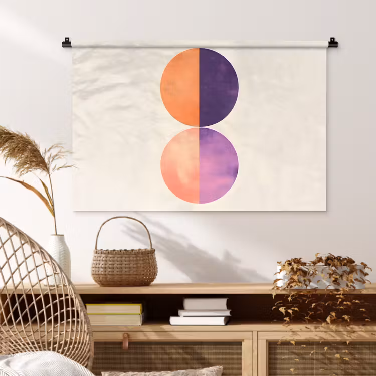 Tenture murale - Abstrait - Cercles - Violet — 4