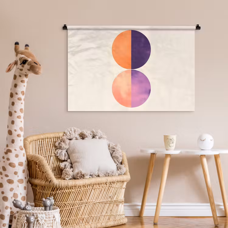 Tenture murale - Abstrait - Cercles - Violet — 6