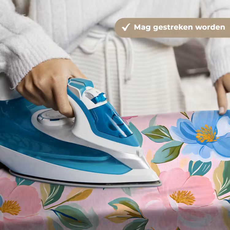 Tenture murale - Bleu - Rose - Fleurs — 7